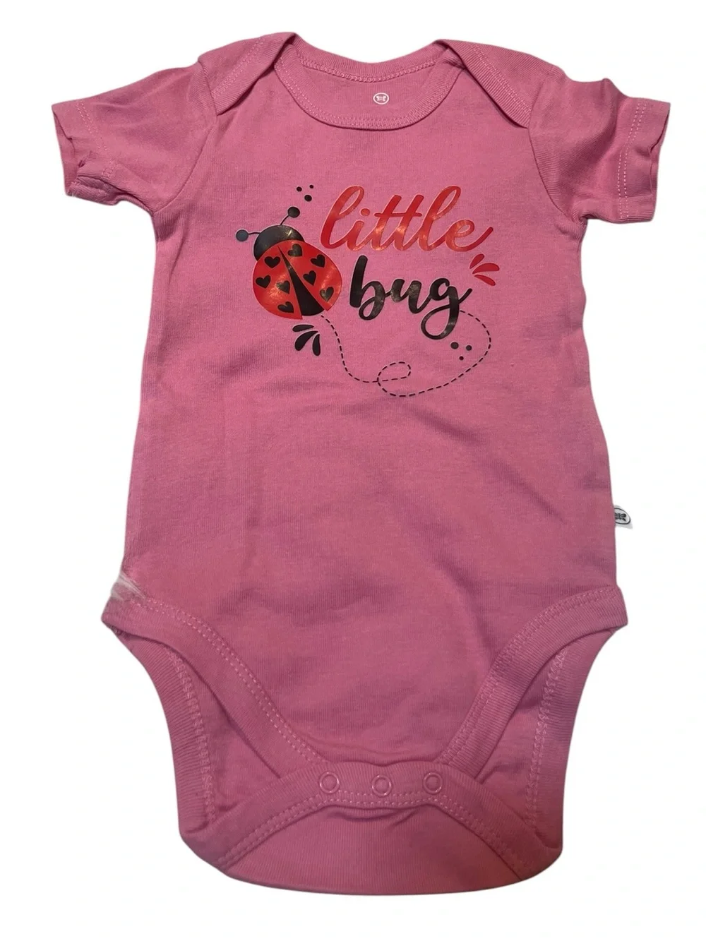 Honest Baby Clothing Bodysuit Pink Ladybug Little Big 6-9M